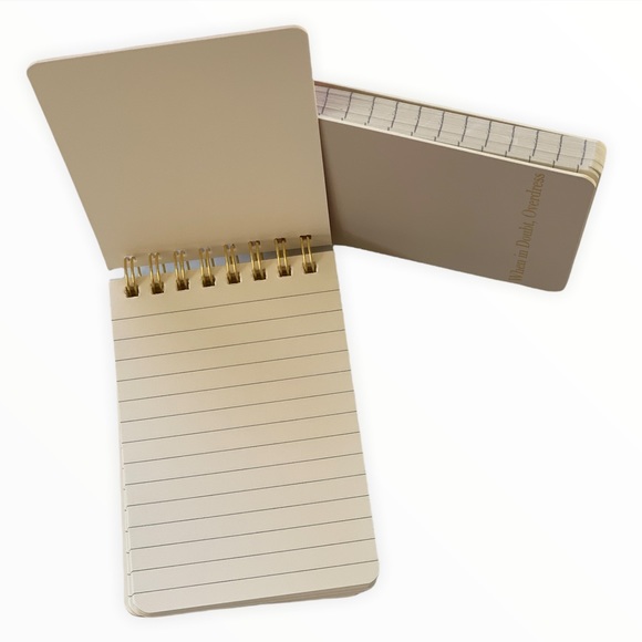 Set of Two Gold Embossed Lined Spiral Notebooks 3" x 4.5", New In Box - Picture 5 of 11